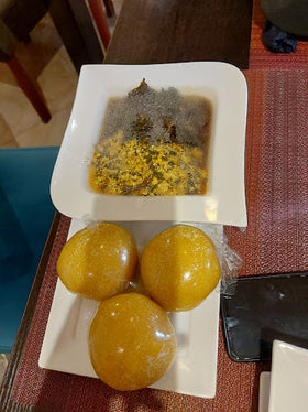 Eba + Egusi