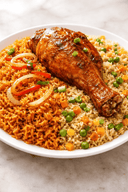 Jollof Rice & Fried Rice with Turkey