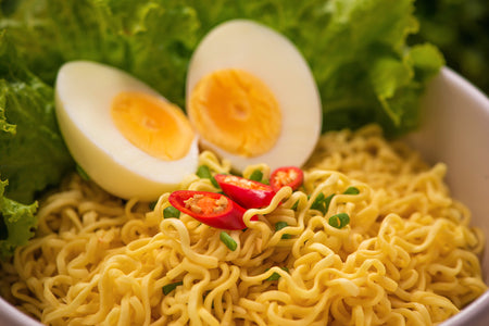 Indomie with Boiled Egg