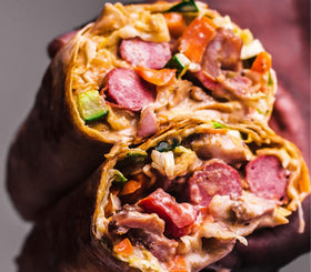 Combo Double Sausage Shawarma