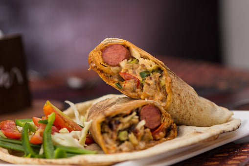 Combo Single Sausage Shawarma